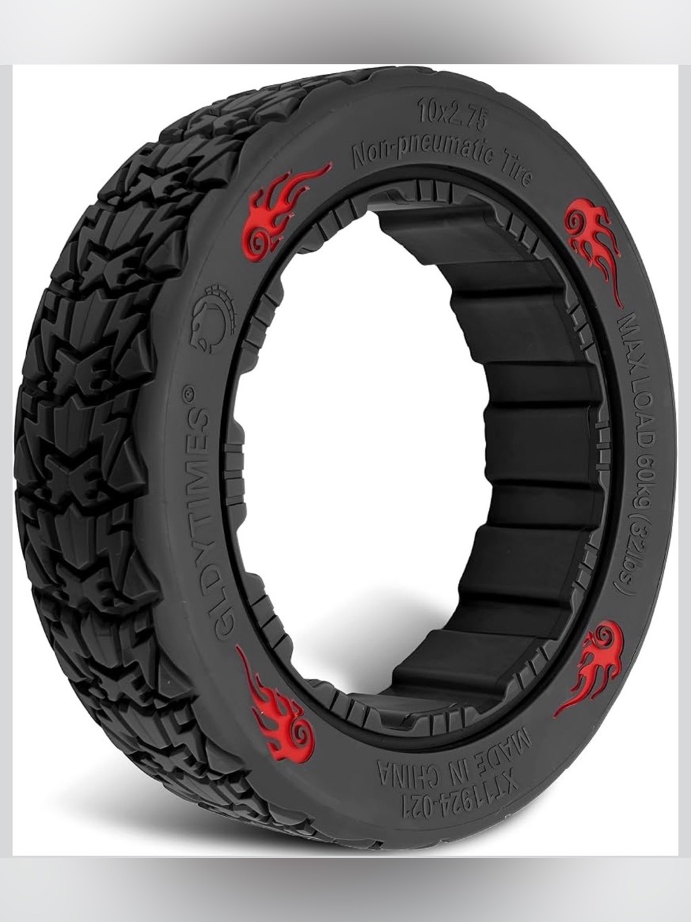 FELIXSTORY || Go-Kart/Scooter Black Rear Tire Wheel. Sz. 10x2.75